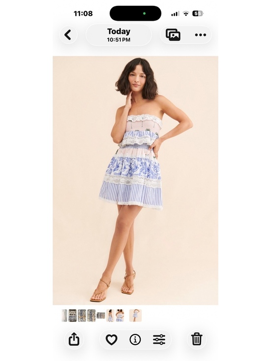 Place Nationale Dresses & Skirts - NUULY X PLACE NATIONALE Strapless Lace Preppy Mini Dress